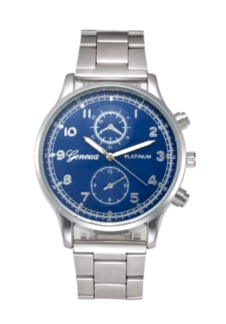 Elegant New Men’s Geneva Platinum Dress Watch: Elegant New Men’s Geneva Platinum Dress Watch