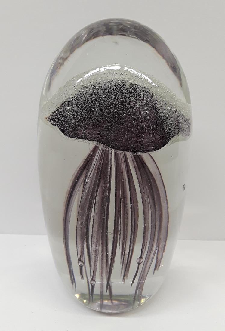 Murano Art Glass Jellyfish Paperweight
