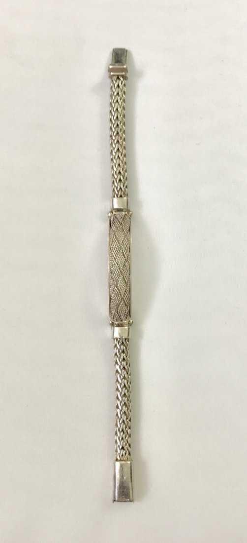 Silver Byzantine Bracelet Mens: Silver Byzantine Bracelet 57g Mens
