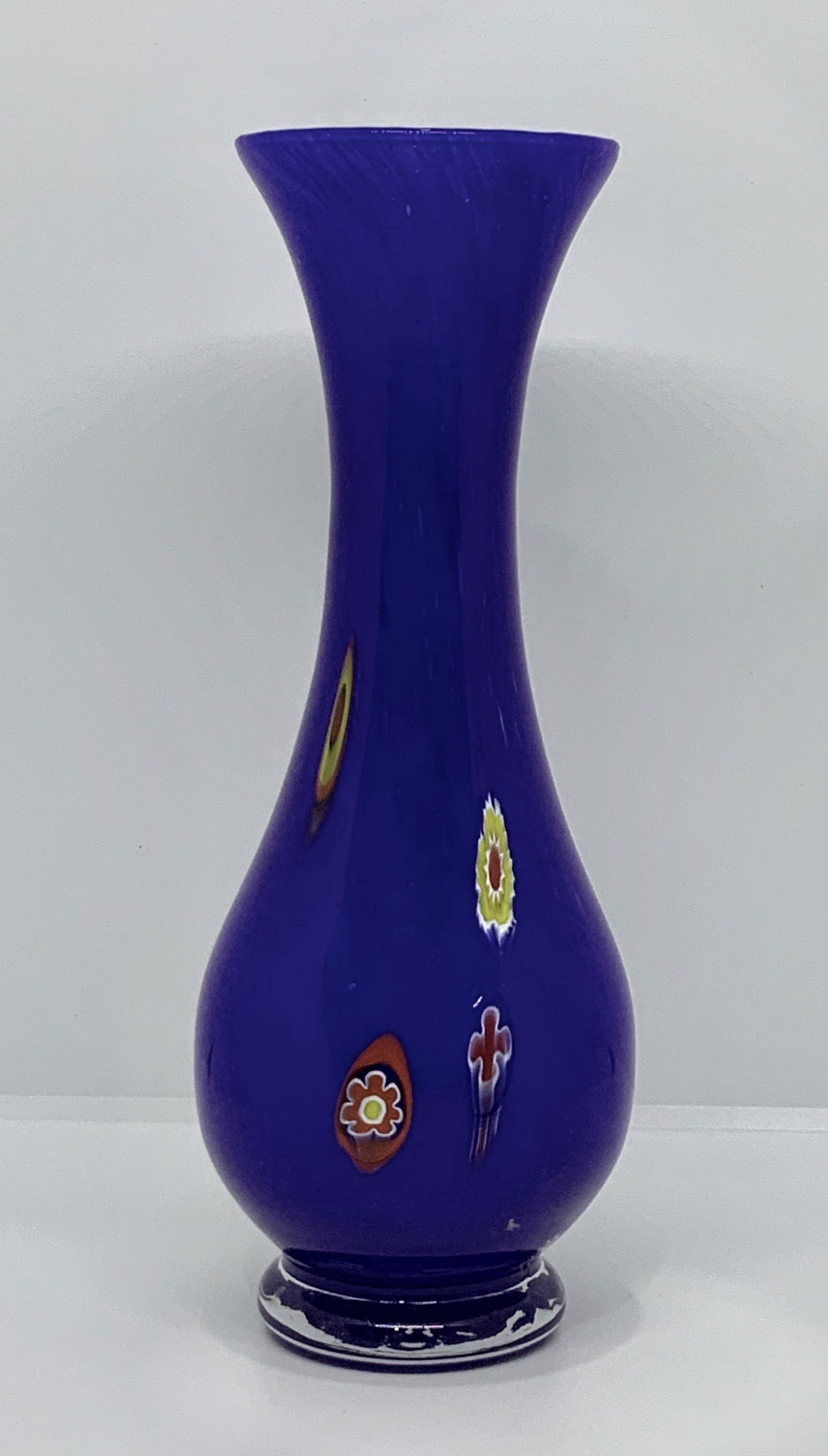 Vintage Murano Art Glass Vase Millefiori Glass Aug 26 2019