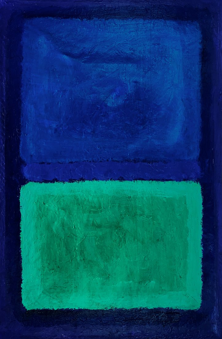 MARK ROTHKO, Oil on canvas (Attrib.): MARK ROTHKO (1903-1970) Title: Untitled, Medium: Oil on canvas, Date: ca. 1952-53, Size: 36" H x 24" W (inches). w / C. of Attribution. Was an American painter known for his abstract canvases featurin