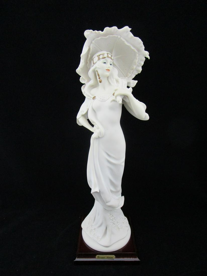 Giuseppe Armani Large Woman with Umbrella Figurine: Approx. 15'' tall
