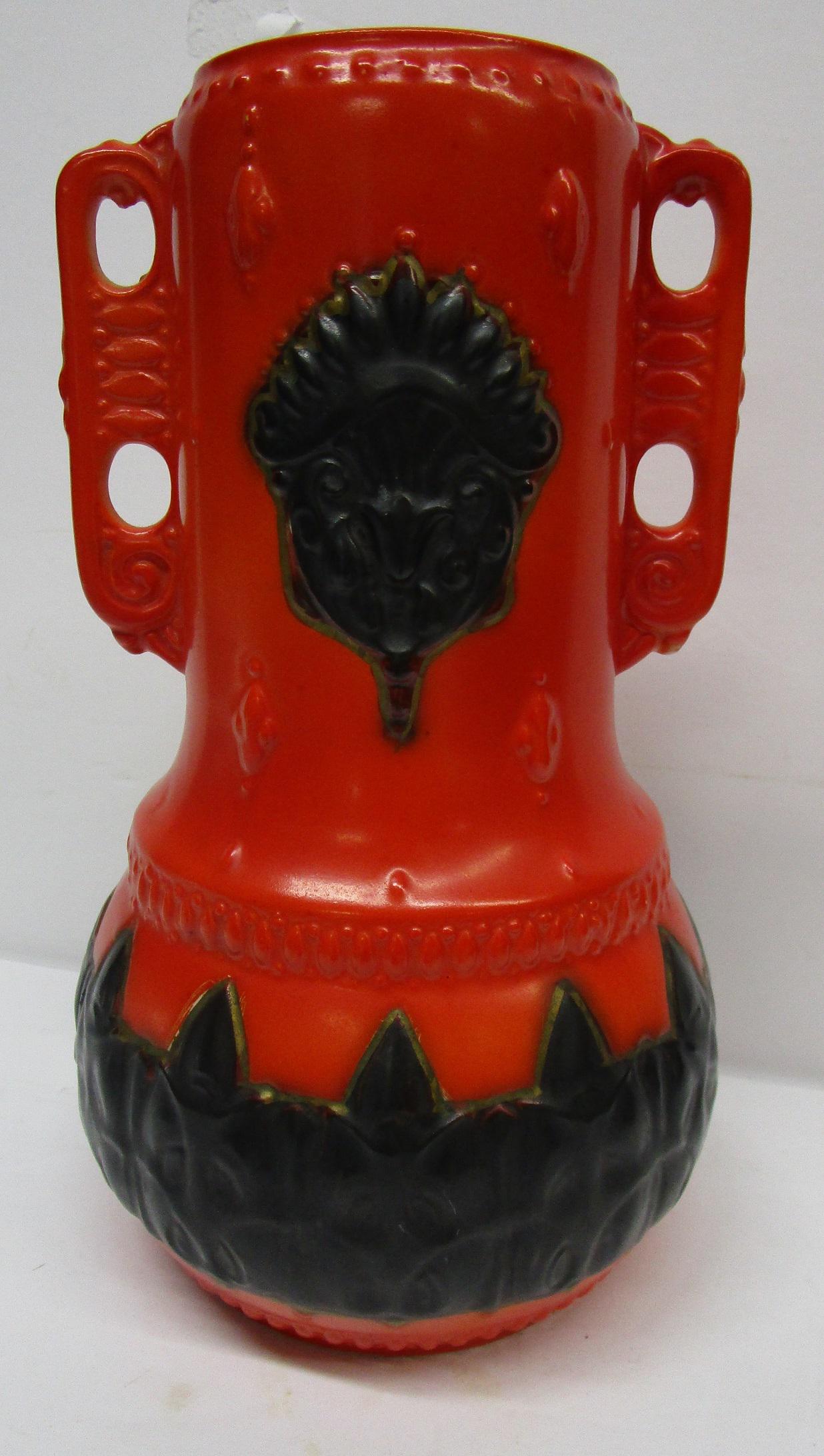 Early Art Deco Czech Porcelain Vase: Excellent Condition. There are no chips, cracks or crazing, Approx 9.75" Tall