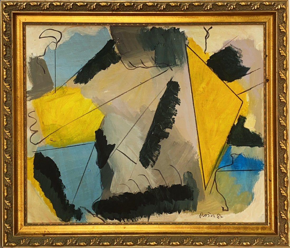 JACK ROTH, Mixed Media on Canvas (Attrib.): JACK ROTH (1927â€“2004) Title: Untitled, Medium: Mixed Media on Canvas, Size: 20" H x 24" W (inches), Date: 1982. w/C. of Attribution. Born in Brockway, Pennsylvania in 1927 Jack Roth enrolled at