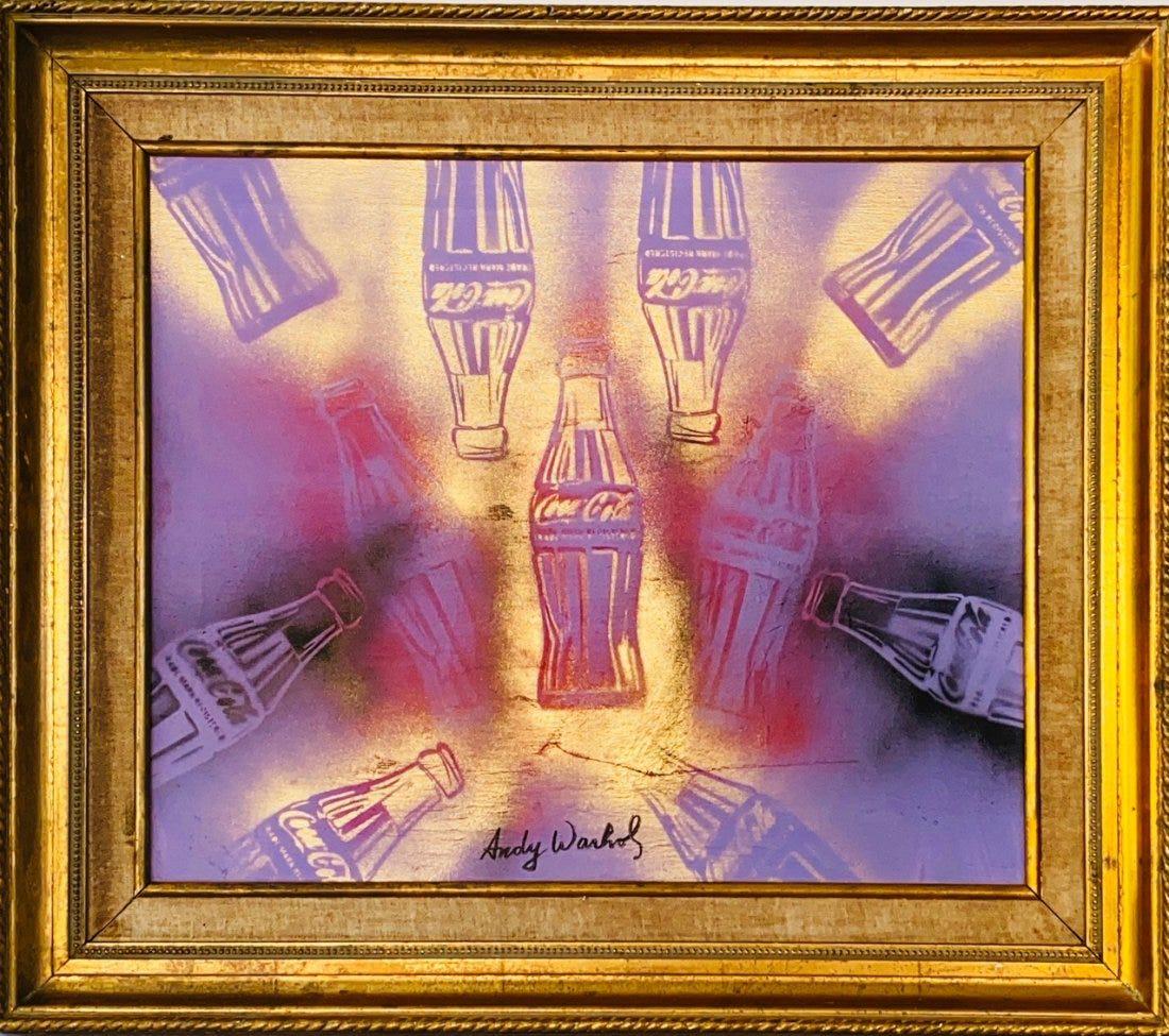 ANDY WARHOL, Mixed Media on Canvas (Attrib): ANDY WARHOL (1928-1987) Title: Untitled, Medium: Mixed Media on Canvas, Date: ca. 1978-81, Size: 20" H x 24" W (in.) w/C. Attribution. Was a leading figure in the Pop Art movement. Like his contempora