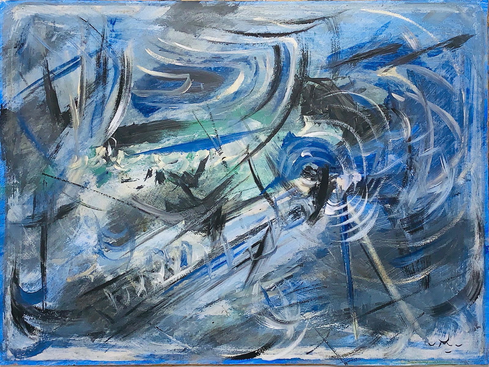 ROBERTO MATTA, Oil on board (Attrib): ROBERTO MATTA (1911- 2002) Title: Untitled, Medium: Oil on board, Date: c. 1960, Size: 18" x 24" (in). w / C. of Attribution. Was a Chilean born artist known for his unique blending of Surrealism with