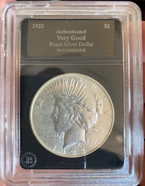 1923 US Peace Silver Dollar: 1923 US Peace Silver Dollar