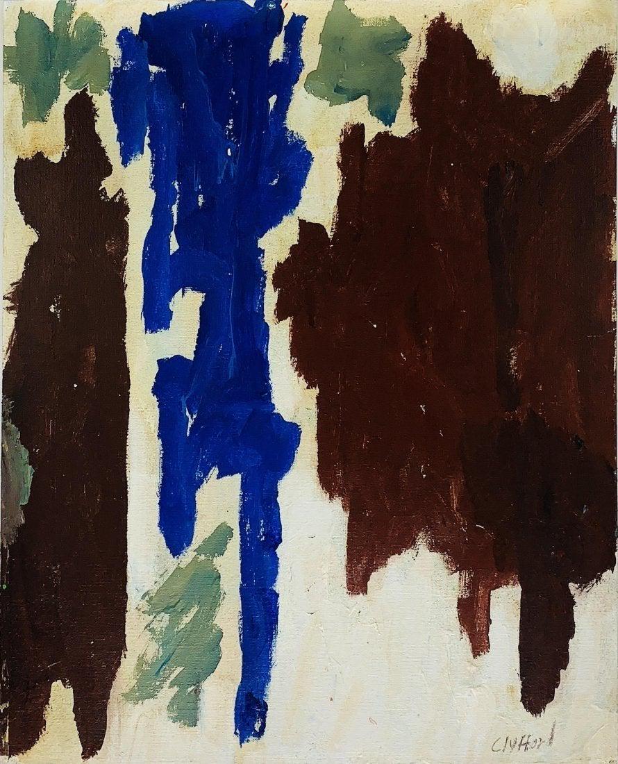 CLYFFORD STILL, Oil on Canvas Board (Attrib.): CLYFFORD STILL (1904-1980) Title: Untitled, Medium: Oil on Canvas Board, Size: 16.25" H x 13" W (in), Date: ca. 1962-70. w/C. of Attribution. Was an American painter associated with both the Abstract