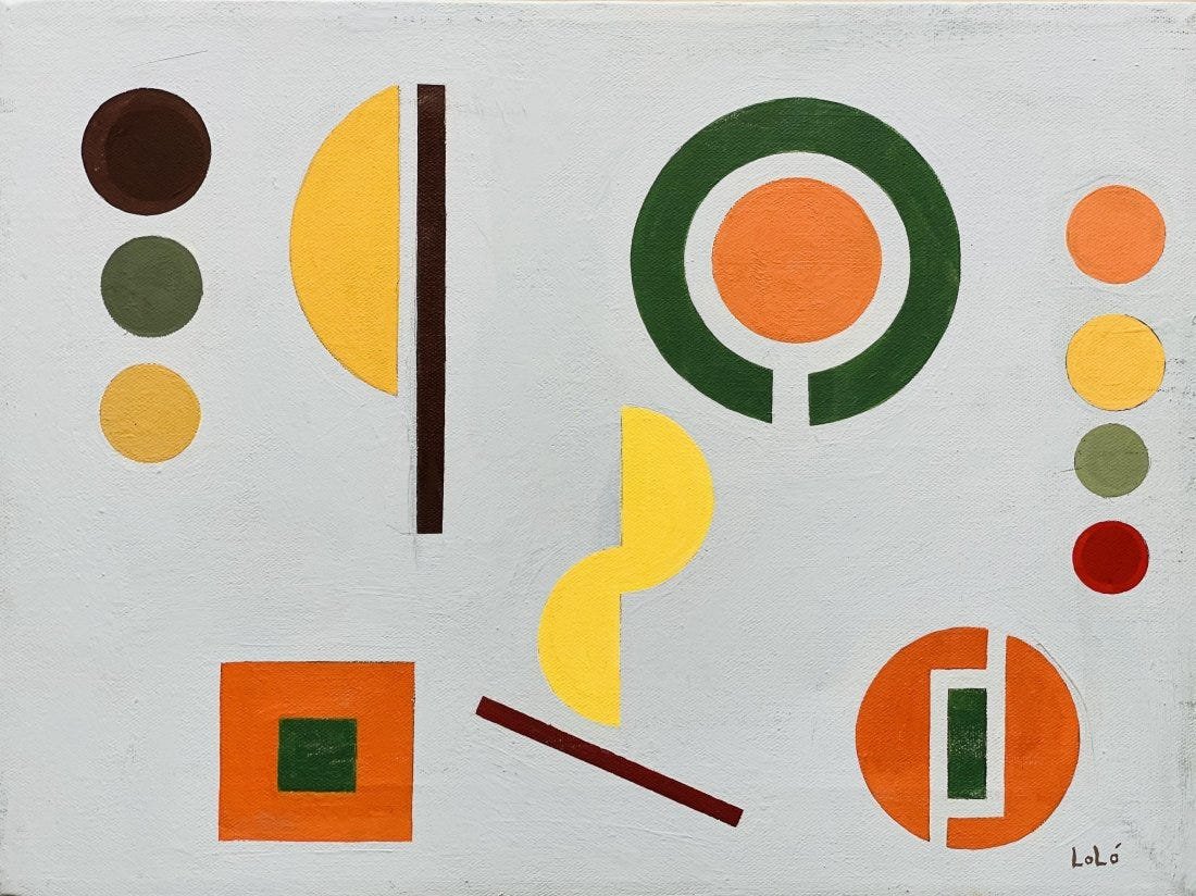 LOLO SOLDEVILLA, Oil on Canvas: LOLO SOLDEVILLA (1901-1971) Title: Untitled (Composition), Oil on Canvas, Date: ca. 1955-57, Size: 12" H x 16" W (inches). COA. Was a Cuban visual artist who was born in 1901. Lolo Soldevilla has had 