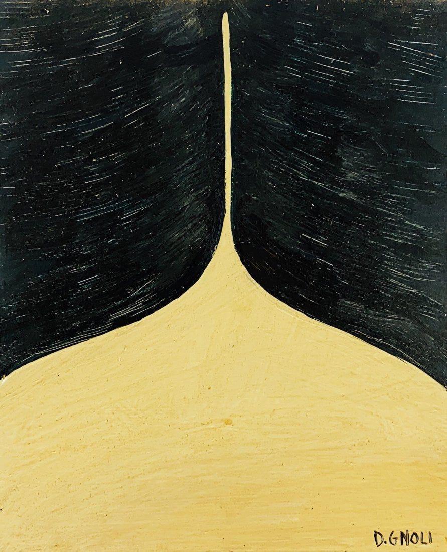 DOMENICO GNOLI, Mixed Media on Board (Attrib.): Attributed to DOMENICO GNOLI (1933-1970 Title: Untitled, Medium: Mixed Media on Board, Size: 10.75" H x 9" W (in), Date: ca. 1969. This lot is accompanied by a Certificate of Attribution and is not a