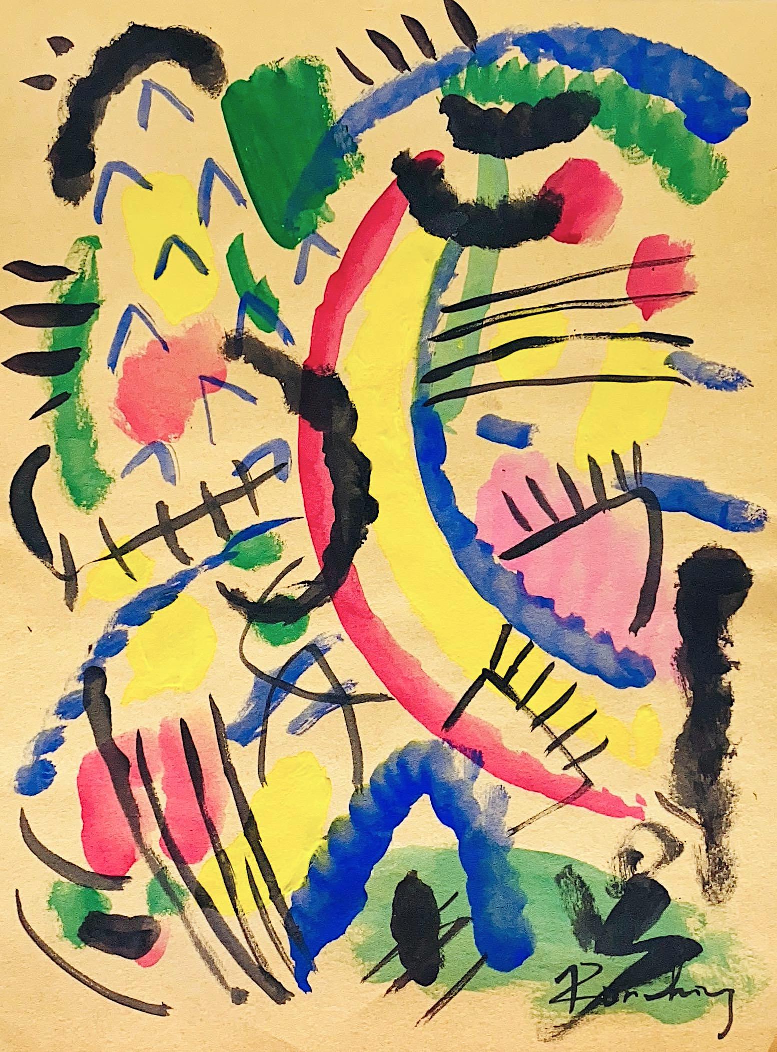 WASSILY KANDINSKY, Watercolor on Paper: Attributed to WASSILY KANDINSKY (1866-1944) Title: Untitled, Medium: Watercolor on Paper, Size: 12.25" H x 9.50" W (in), Date: ca. 1930-35. This lot is accompanied by a Certificate of Attribution and 
