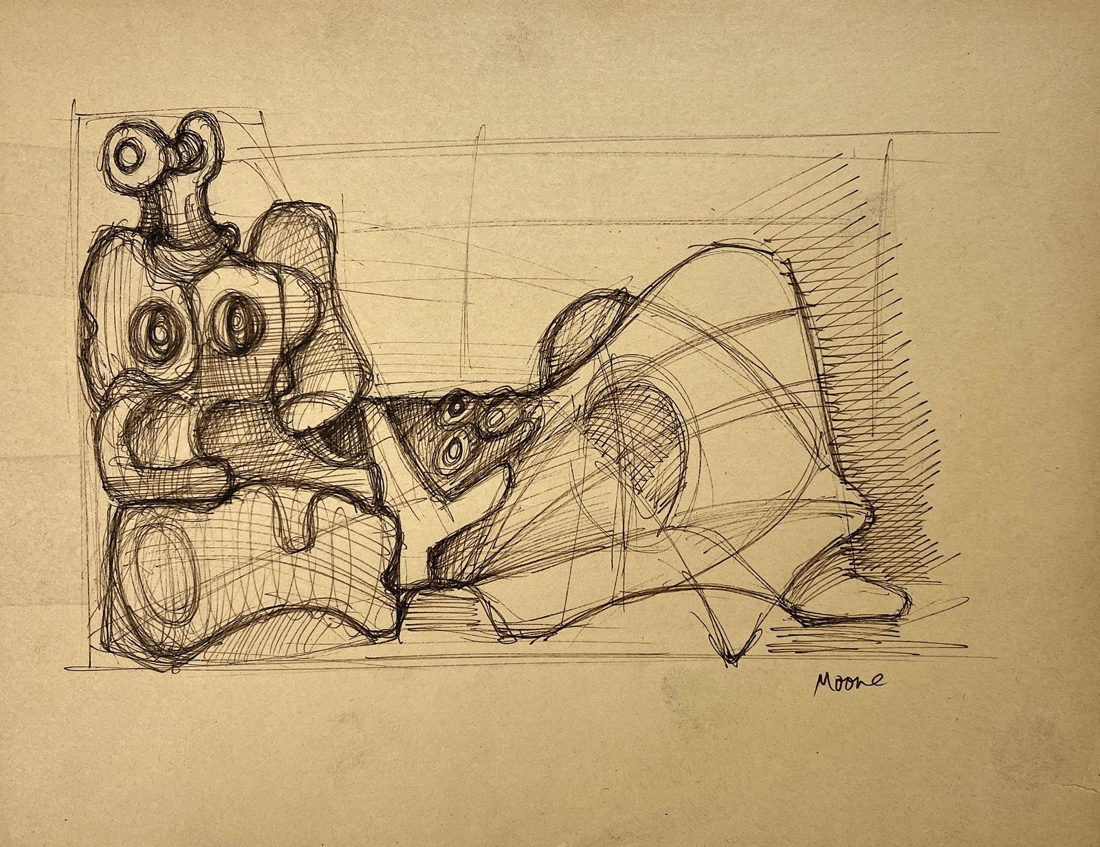 HENRY MOORE, Ink on Paper (1 of 1)
