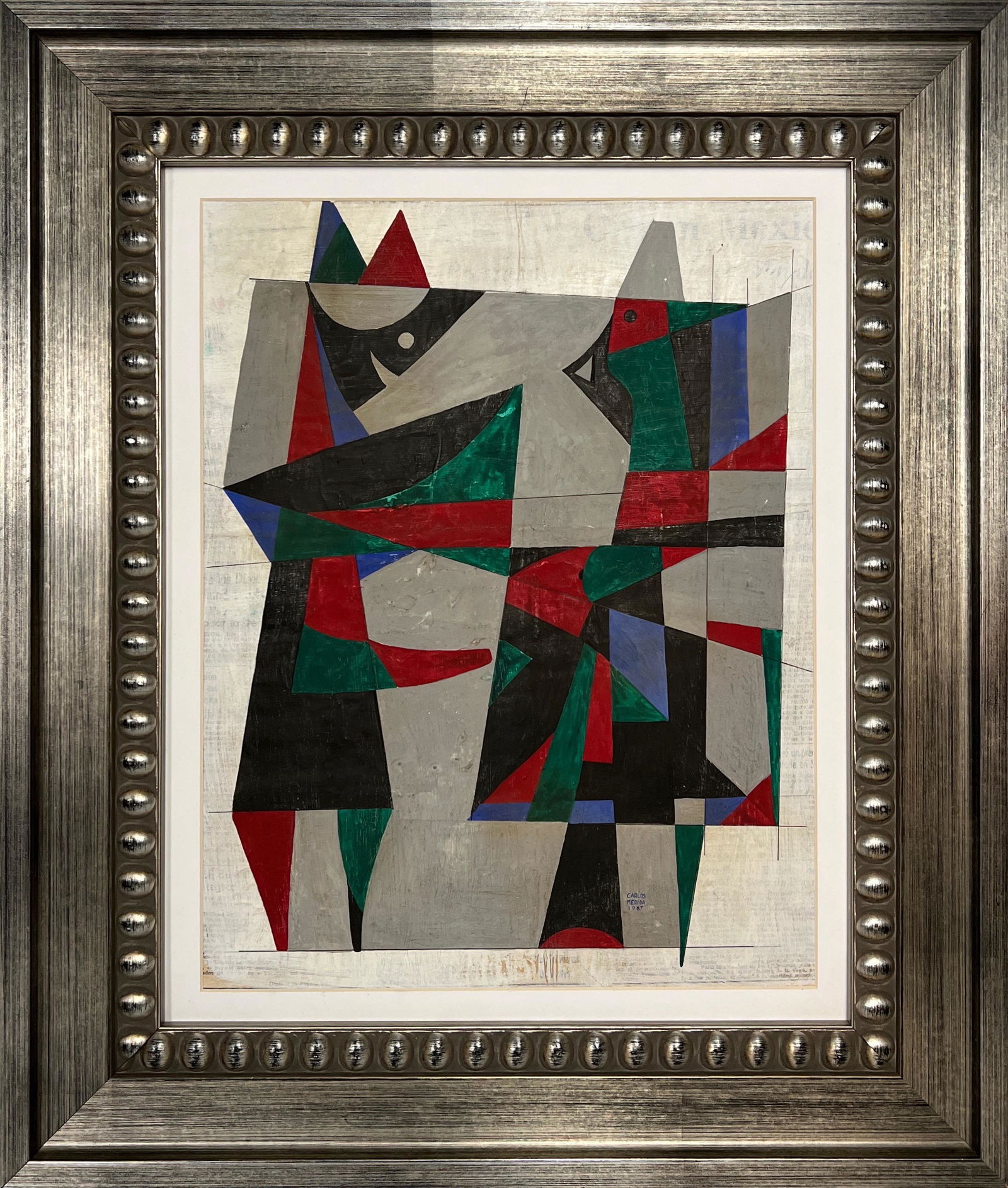 Carlos Merida, Watercolor on paper. (1 of 4)