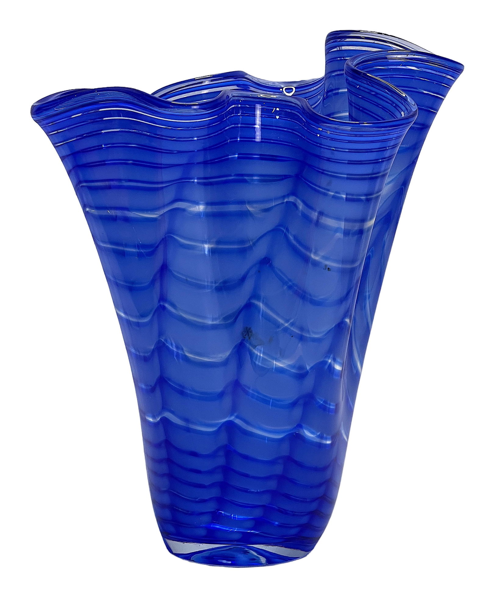 Vintage Beautiful Murano Art Glass Handkerchief Vase (1 of 5)