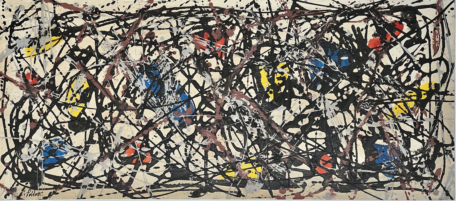 Jackson Pollock, Oil on panel. (1 of 5)