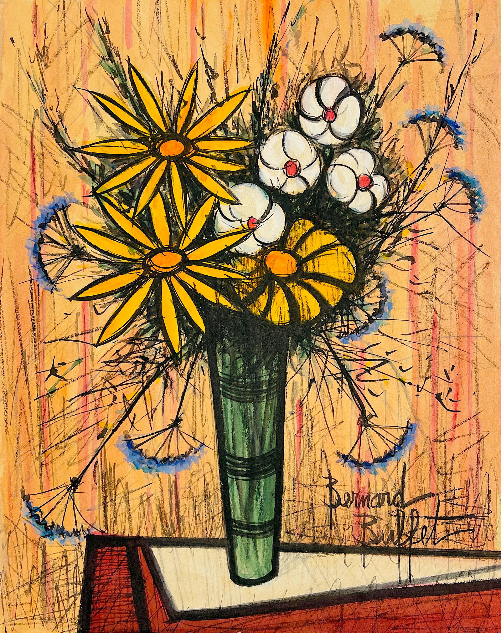 Bernard Buffet, Gouache and charcoal on paper (1 of 1)