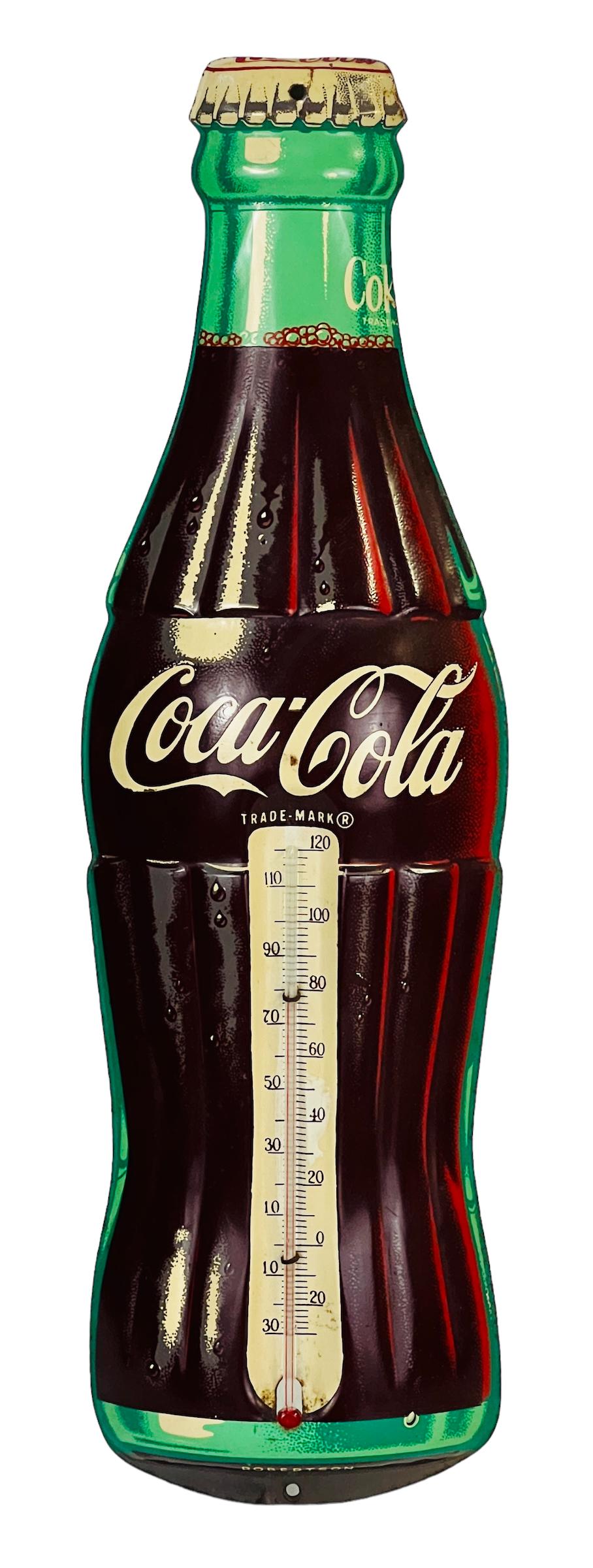 Vintage Coca Cola Bottle Thermometer Advertising (1 of 6)