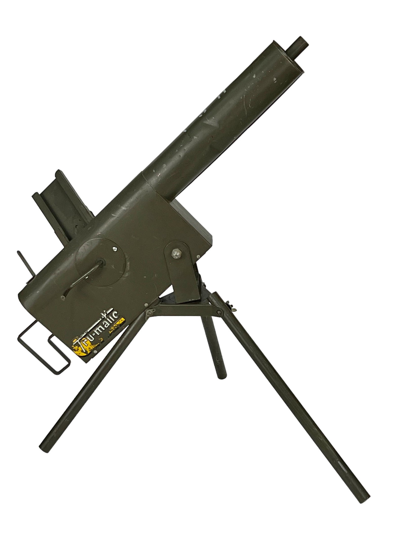 Vintage Tru-Matic Gatling Style Cannon Toy: Vintage Tru-Matic Gatling Style Cannon Toy, 27" Tall x 25" Long