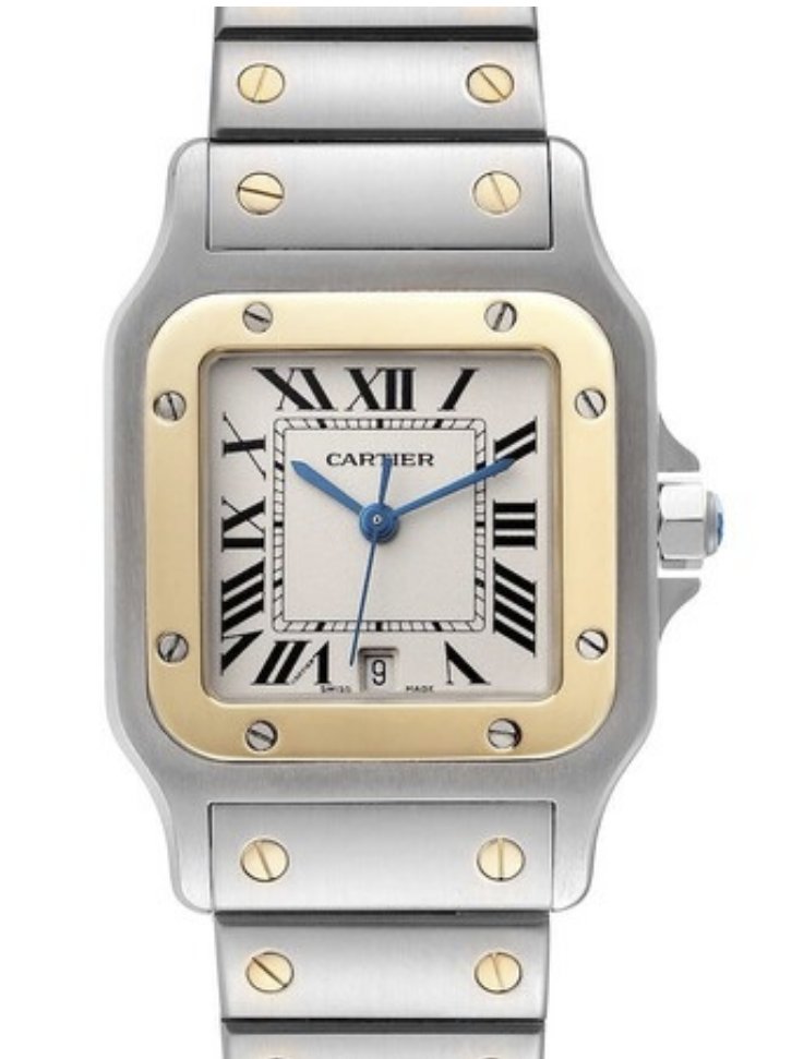 Cartier Santos Galbee 29mm Ref. 1566 Two-Tone 18k Yellow Gold Men Unisex Watch. (1 of 16)