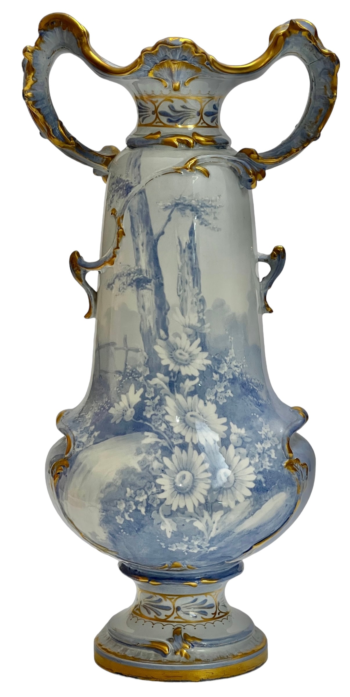 Antique Large Royal Bonn Porcelain Vase, 19th C. (1 of 7)