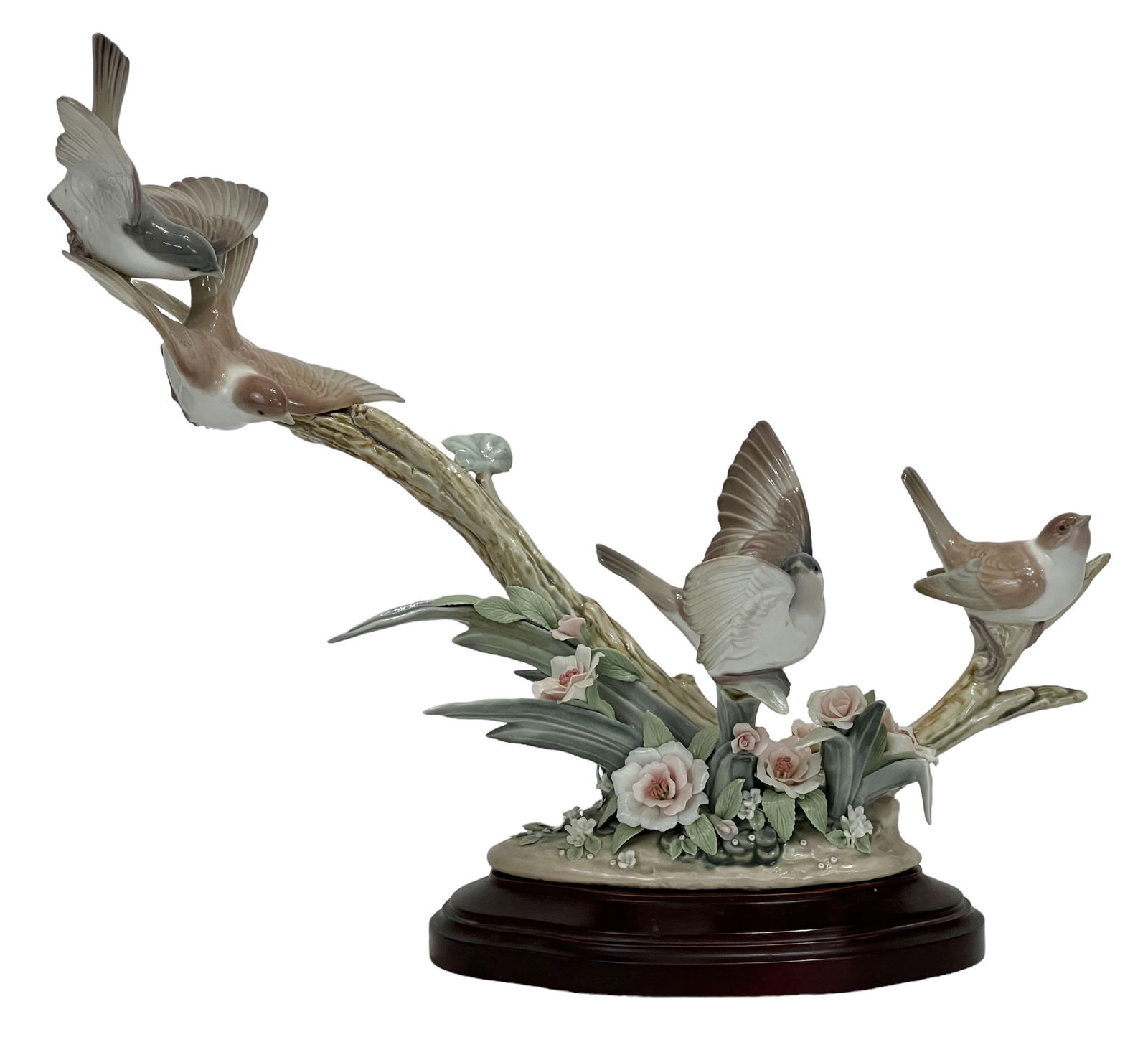 Large Lladro Porcelain Grouping  "Flock of Birds" Ref. 1462 (Limited Edition No. 374). (1 of 20)