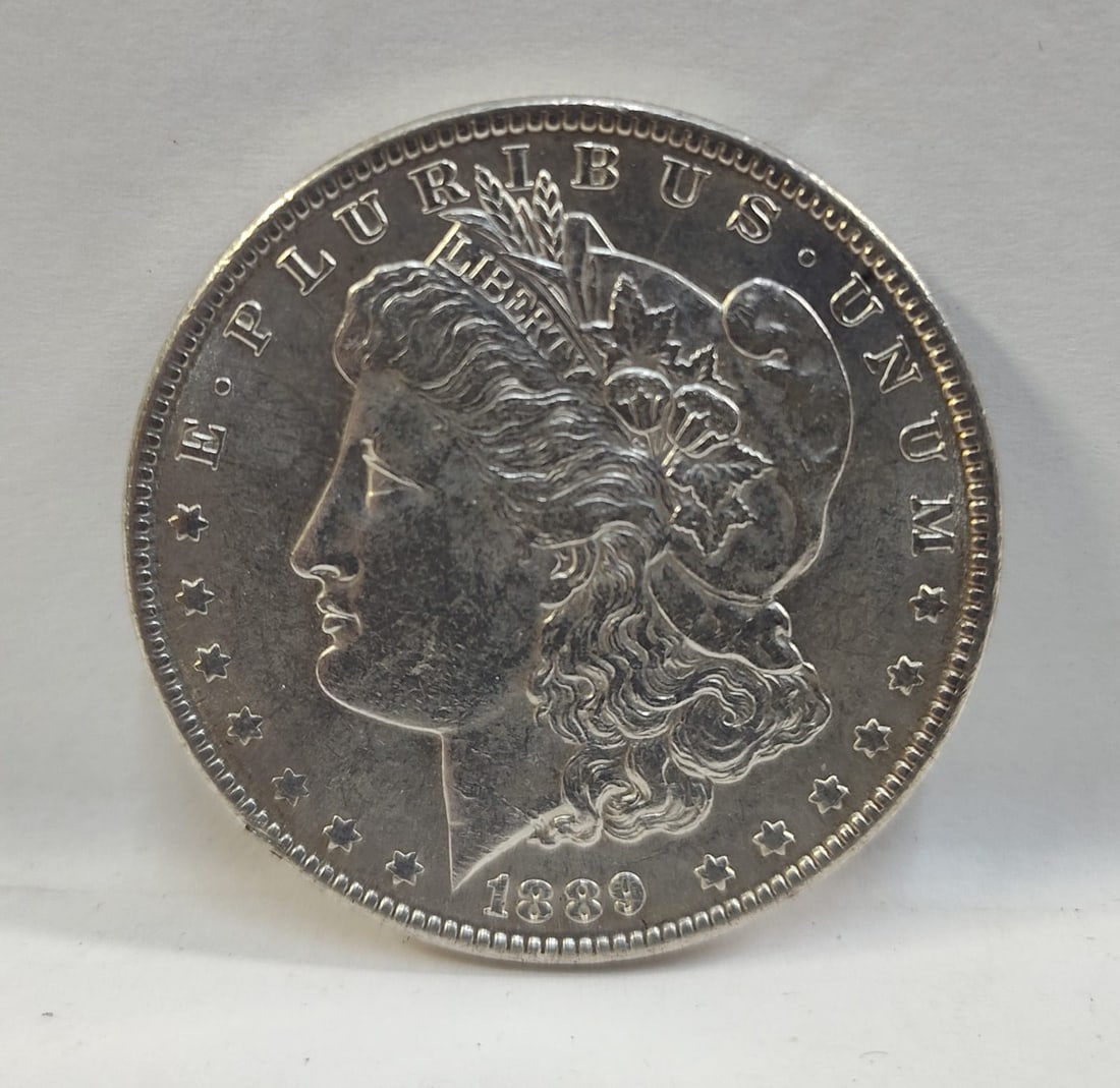 1889 US Silver Morgan Dollar Coin. (1 of 2)