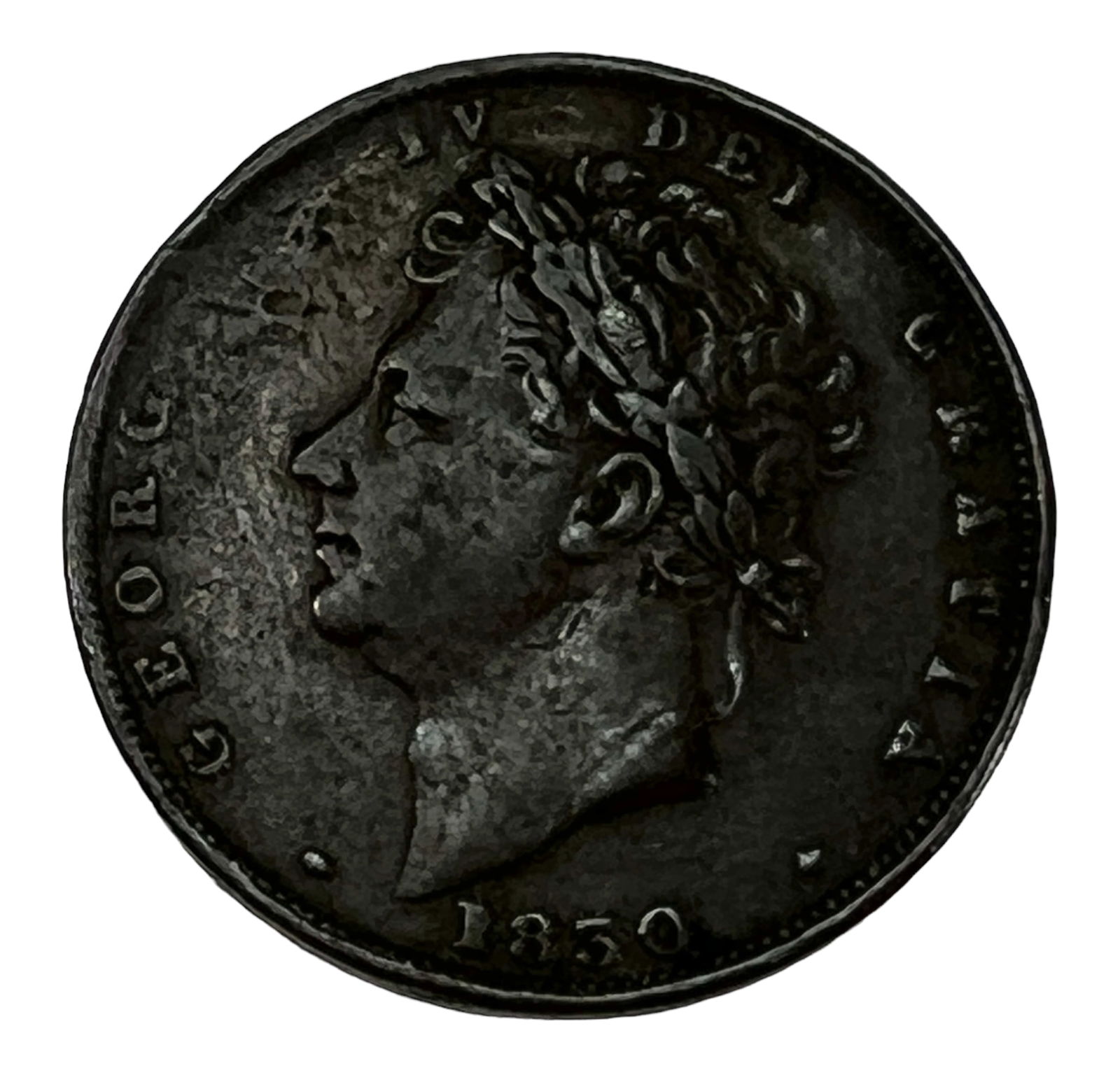Authentic ancient British Coin from 1830. (1 of 3)