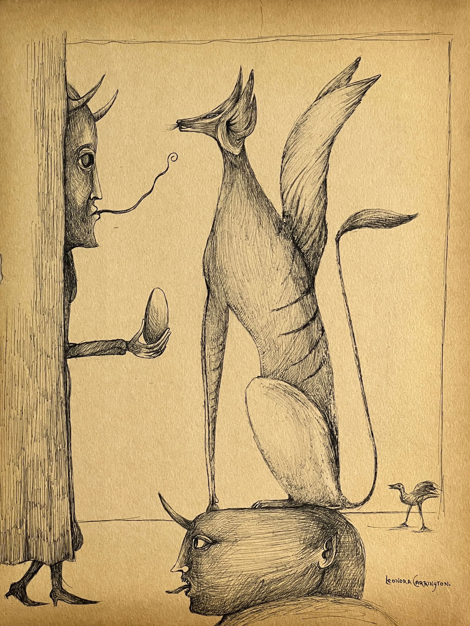 Leonora Carrington, Ink on paper. (1 of 3)