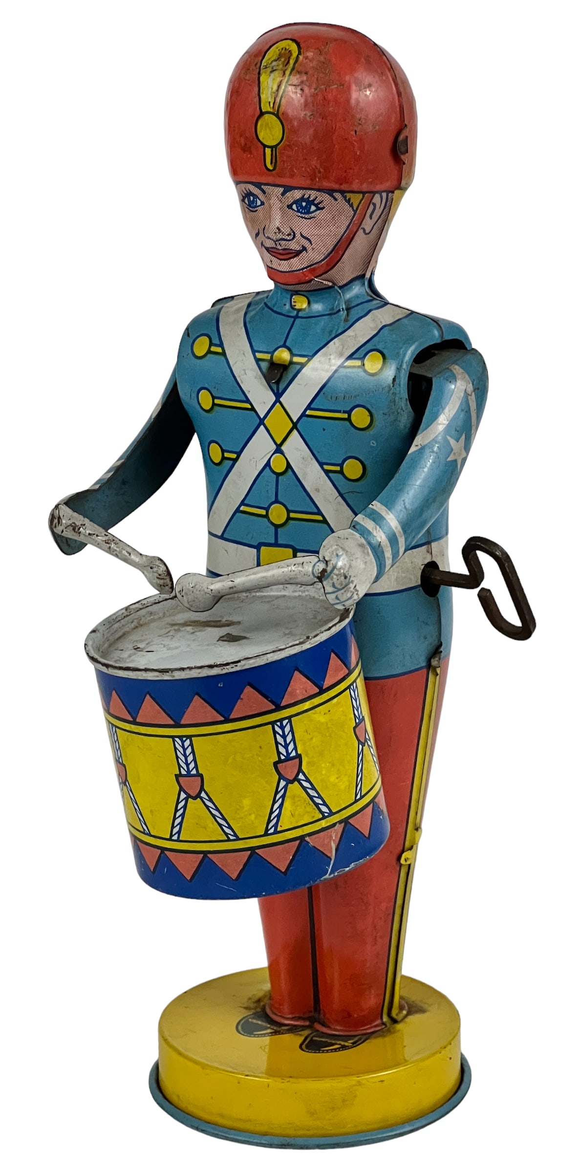 Vintage J Chein Tin Wind Up Drummer Toy. (1 of 11)