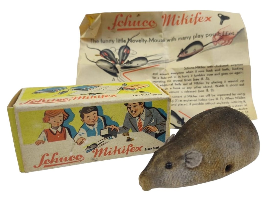 Vintage Schuco Germany Wind Up Mouse Toy With Box. (1 of 5)