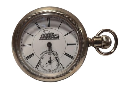 Antique Engineers' Special Porcelain Dial Railroad Pocket Watch.