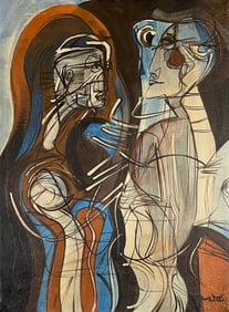 Roberto Matta, Oil on canvas.