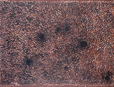 Mark Tobey, Mixed media (Oil and Tempera) on canvas