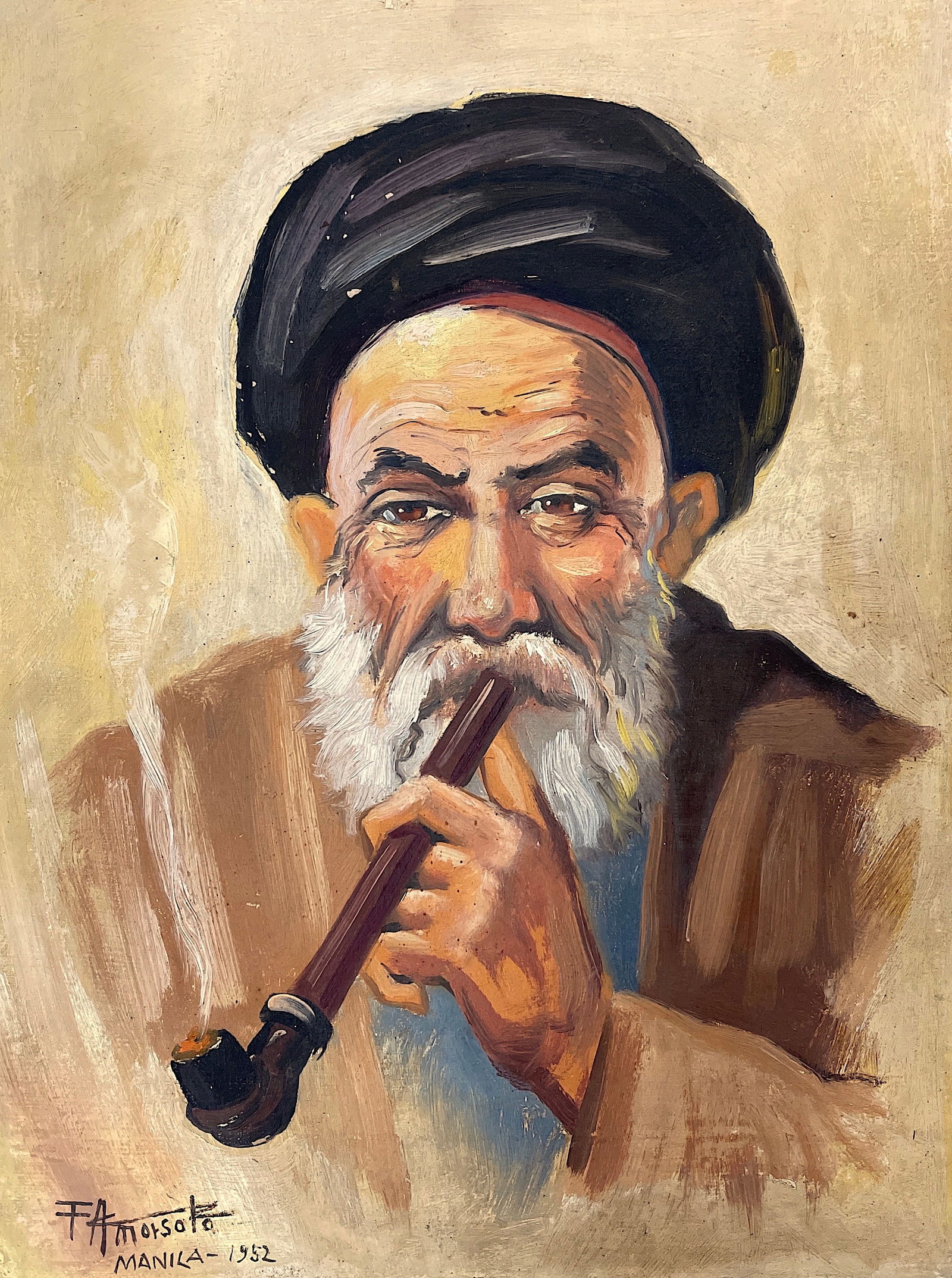 Fernando Amorsolo, Oil on board. (1 of 2)