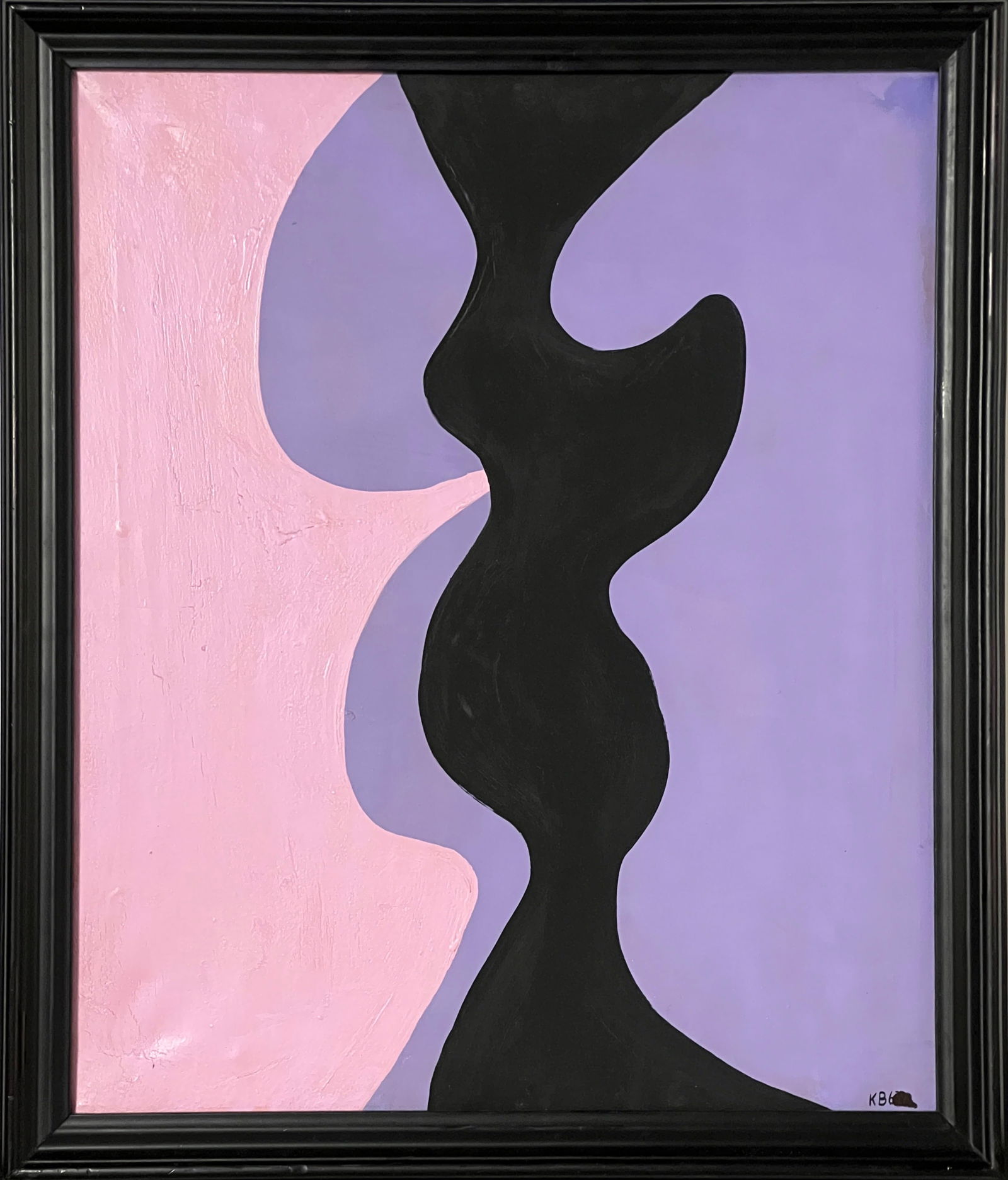 Karl Benjamin, Oil on canvas.: Attr. Karl Benjamin (1925â€“2012) Title: Untitled (Abstract composition), Medium: Oil on canvas, Size: 24" H x 20" W (inches), Date: 1963. This lot is accompanied by a COA (Certificate of Attr