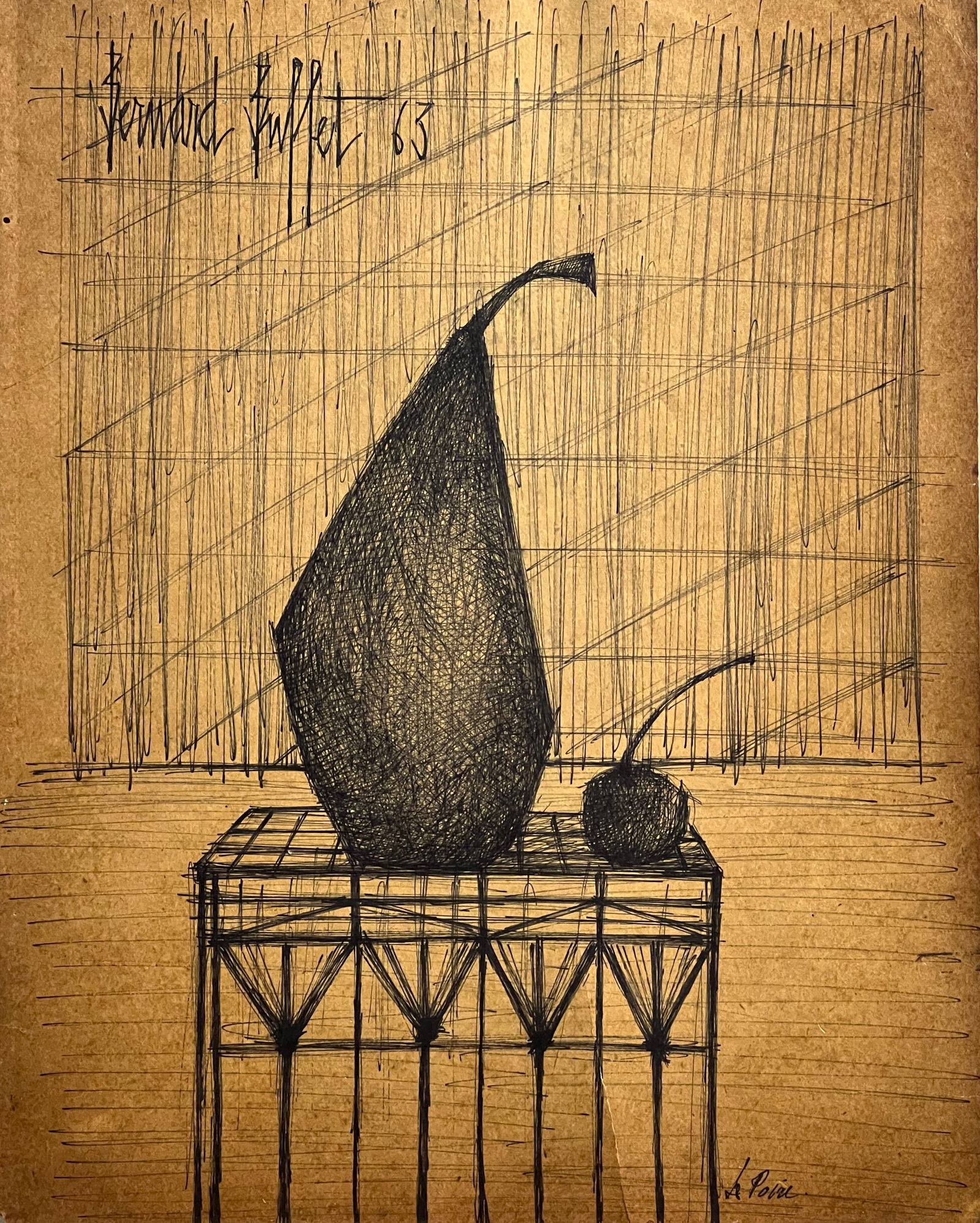 Bernard Buffet, Ink on paper. (1 of 2)