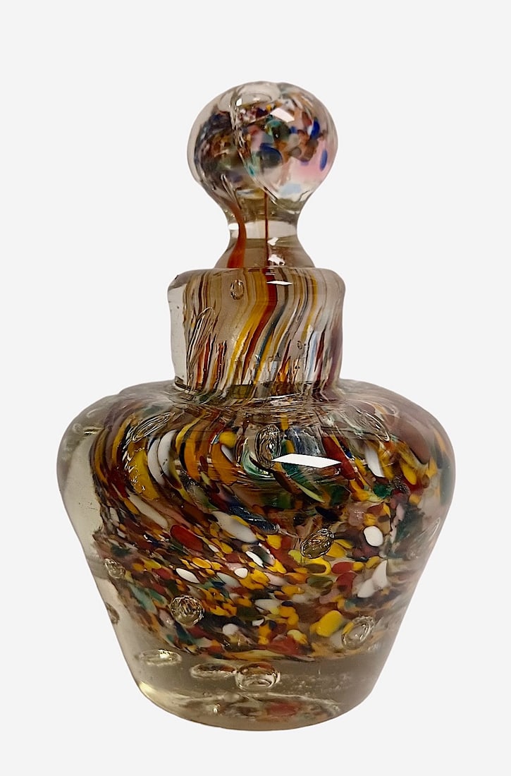 Murano Art Glass Paperweight Perfume Bottle. (1 of 3)