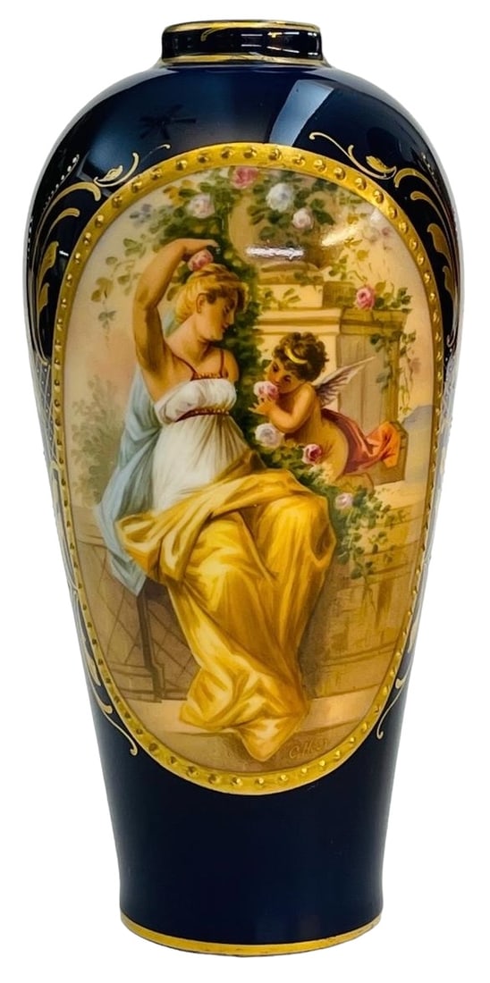 19th Century Royal Vienna Porcelain Vase (1 of 5)