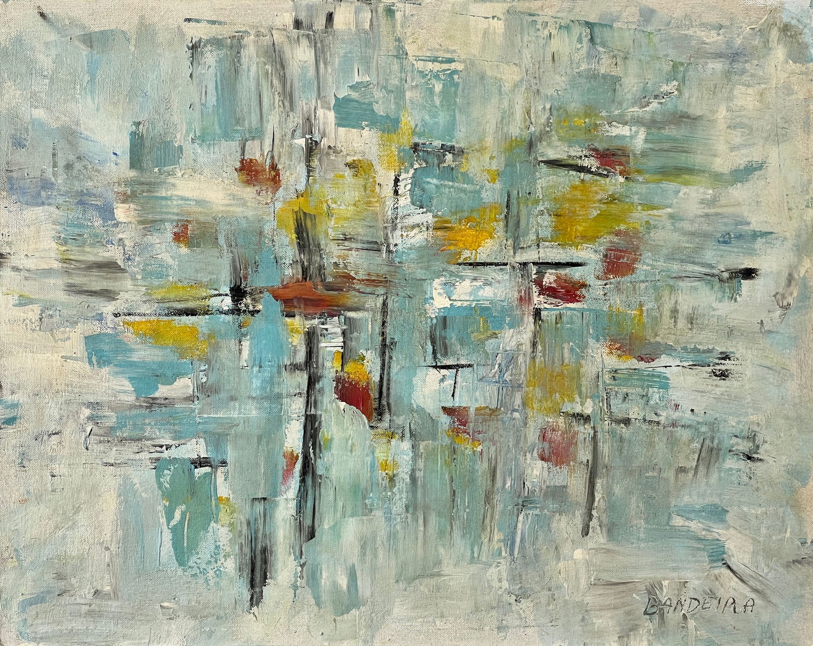 Antonio Bandeira, Oil on canvas panel. (1 of 2)