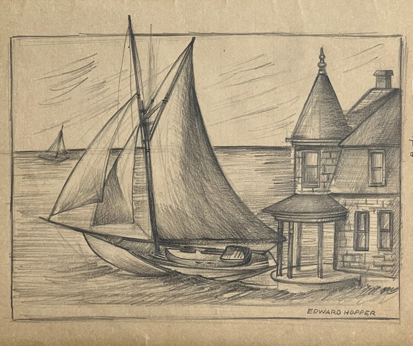 Edward Hopper, Pencil on paper. (1 of 2)