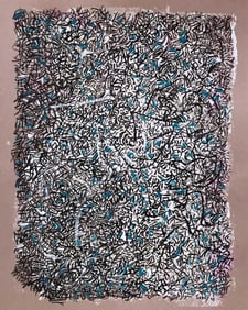 Mark Tobey, Tempera on paper.