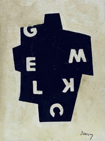 Robyn Denny, Oil on canvas panel.