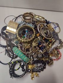 Lot of Assorted Unsearched Estate Costume Jewelry.