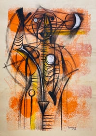 Rufino Tamayo, Charcoal and gouache on paper.