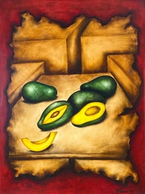 Nelson Franco, Oil on wood (Plywood).