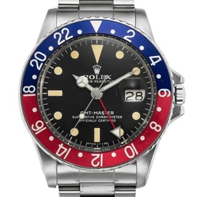 Vintage Rolex GMT Master 40mm, Mens Watch 1675, ca 1971-72.