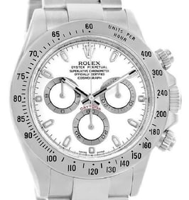 Rolex Cosmograph Daytona White Dial Chronograph Watch 116520.