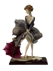 Giuseppe Armani Figurines Collectibles Florence. "The Umbrella - Autumn".