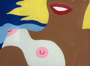 Tom Wesselmann, Acrylic on canvas.