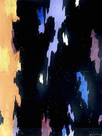 Clyfford Still, Oil on canvas.